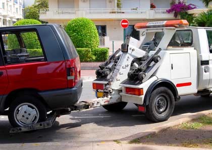 Car Getting Towed